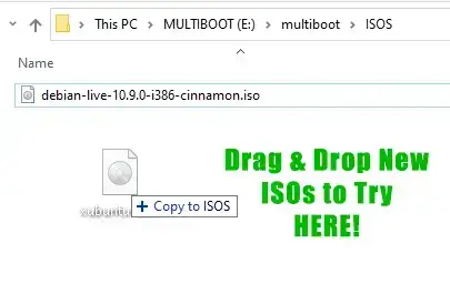 Try Unlisted ISO Drag-N-Drop