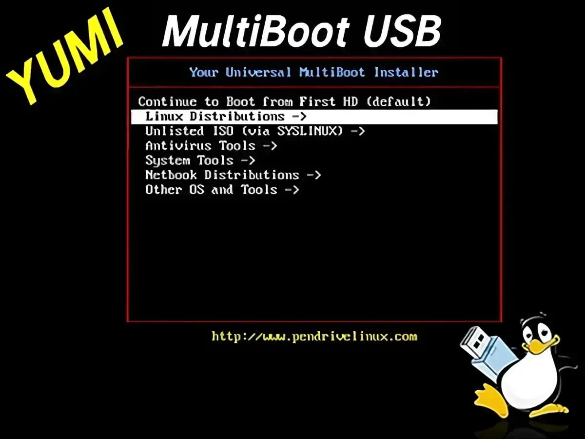 YUMI Legacy Boot Menu YUMI Legacy Multiboot Bootable USB