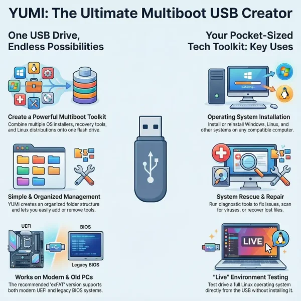 YUMI - Ultimate Multiboot USB Creator Tool YUMI - Ultimate Multiboot USB Creator