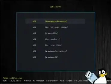 YUMI exFAT USB Boot Menu