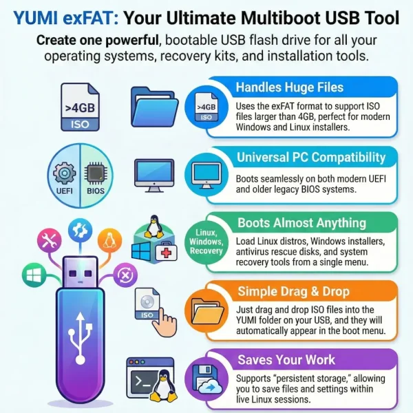 YUMI exFAT Ultimate Multiboot USB Tool